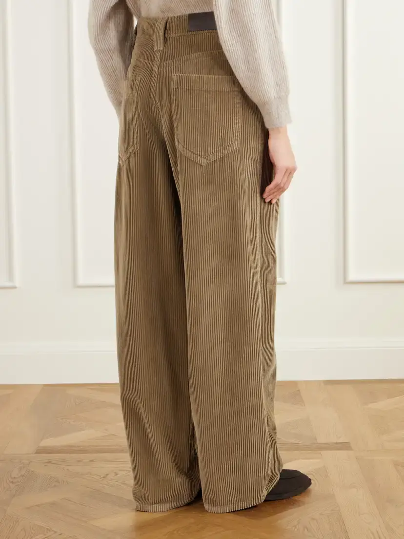 Brunello Cucinelli Cotton-corduroy Wide-leg Pants | Thumbnail 4 Brunello Cucinelli Cotton-corduroy Wide-leg Pants | Thumbnail 4