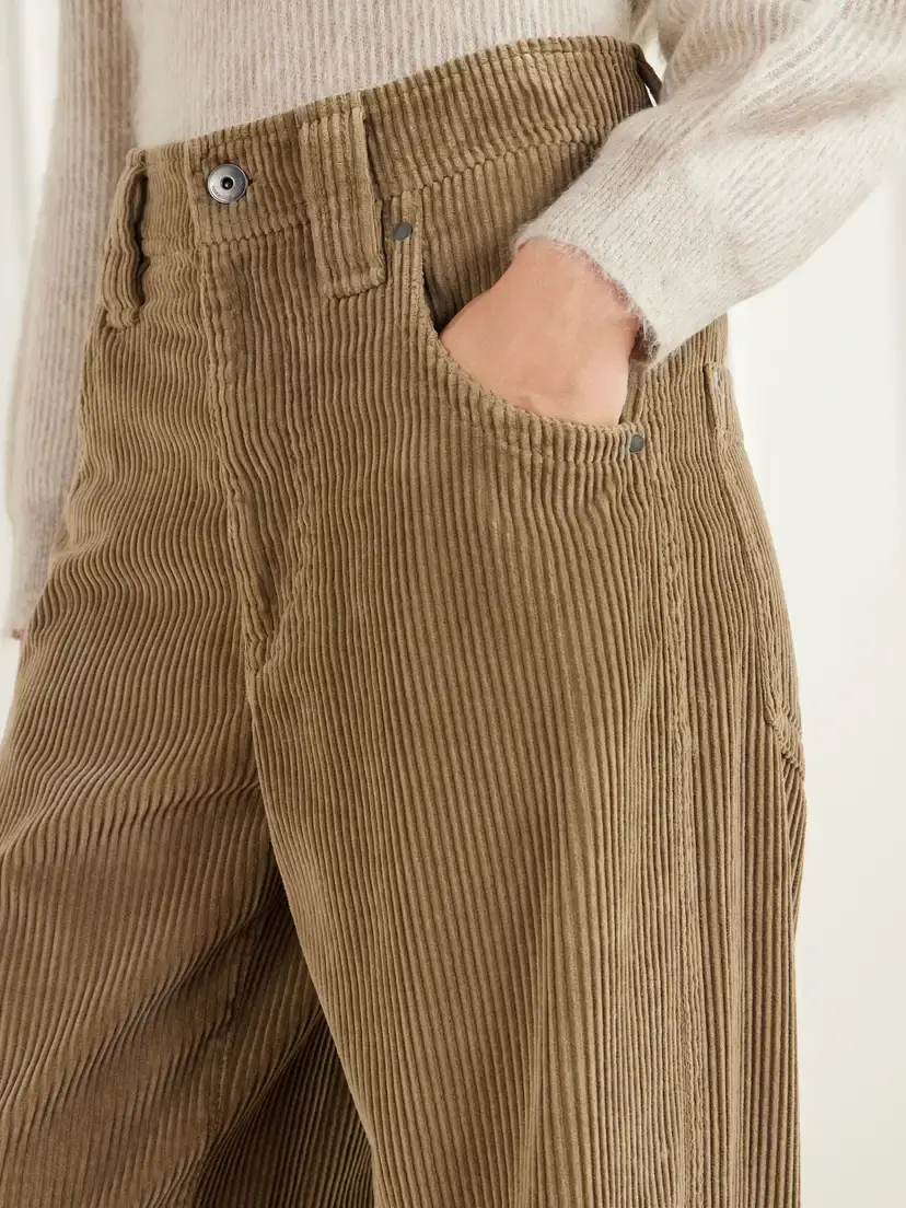 Brunello Cucinelli Cotton-corduroy Wide-leg Pants | Thumbnail 5 Brunello Cucinelli Cotton-corduroy Wide-leg Pants | Thumbnail 5