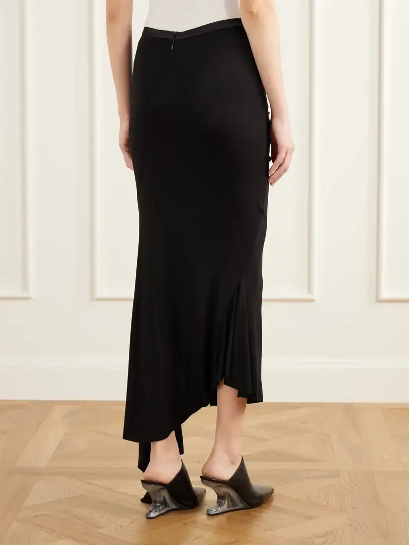 AARON ESH Asymmetric Jersey Midi Skirt | Thumbnail 4