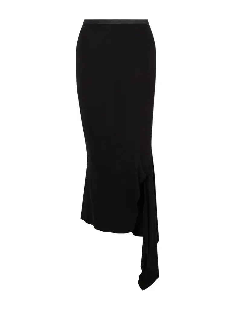 Asymmetric Jersey Midi Skirt Asymmetric Jersey Midi Skirt