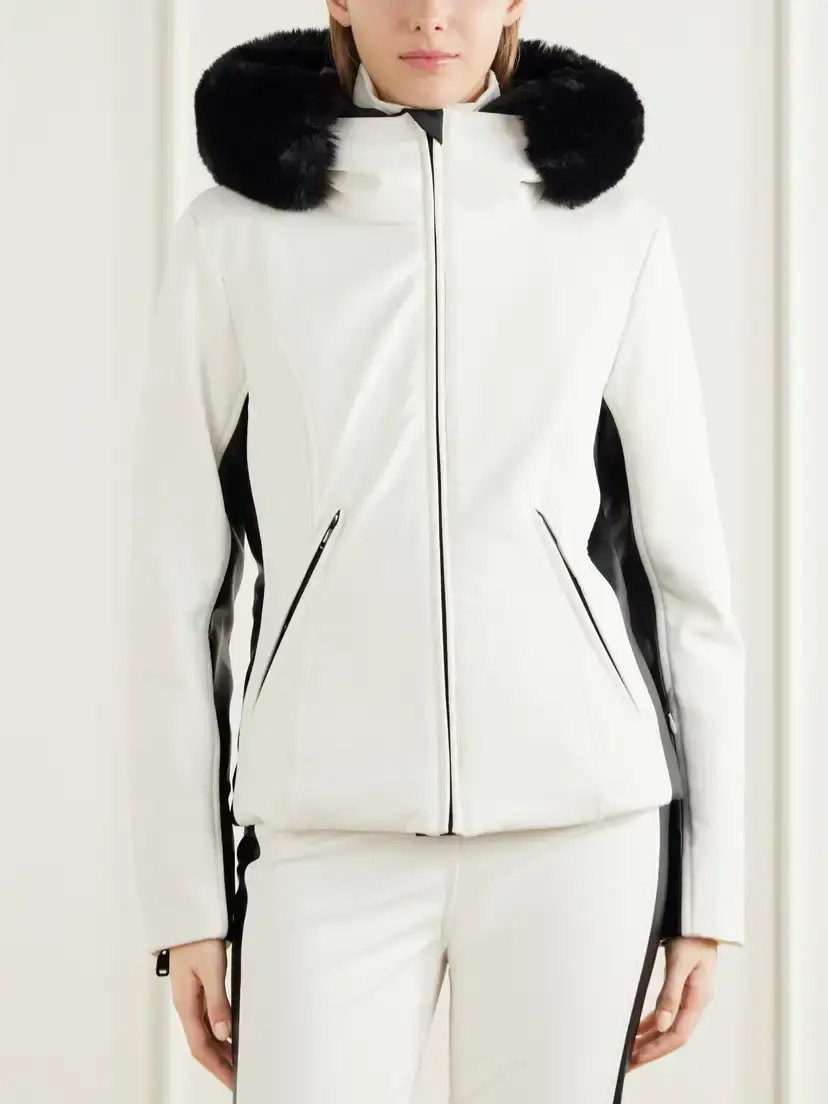 Goldbergh Kibõ Hooded Paneled Plush-trimmed Stretch-jersey Ski Jacket | Thumbnail 3