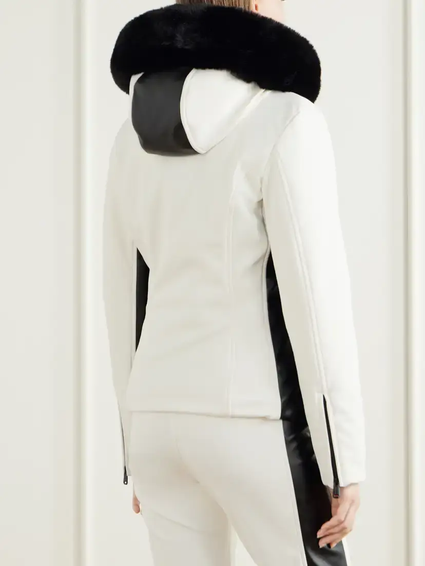 Goldbergh Kibõ Hooded Paneled Plush-trimmed Stretch-jersey Ski Jacket | Thumbnail 4