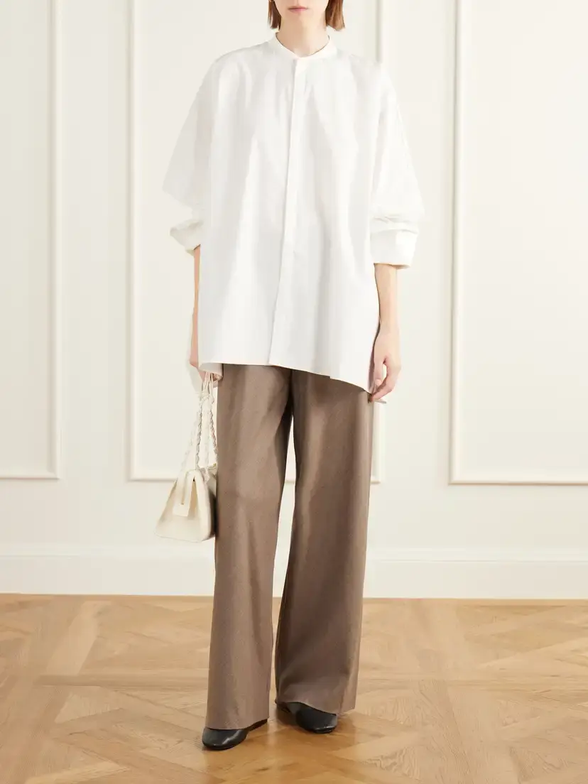 Maria McManus Wool-blend Fresco Wide-leg Pants | Thumbnail 2 Maria McManus Wool-blend Fresco Wide-leg Pants | Thumbnail 2