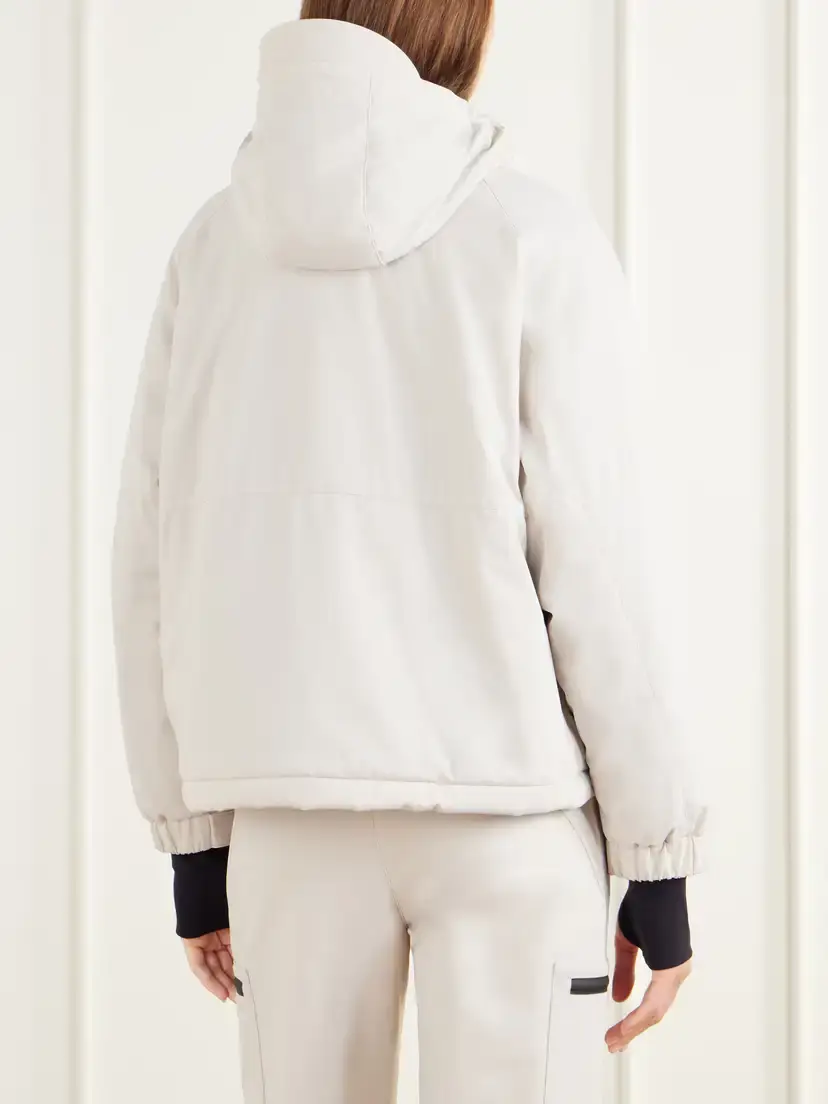Brunello Cucinelli Hooded Padded Shell Ski Jacket | Thumbnail 4 Brunello Cucinelli Hooded Padded Shell Ski Jacket | Thumbnail 4