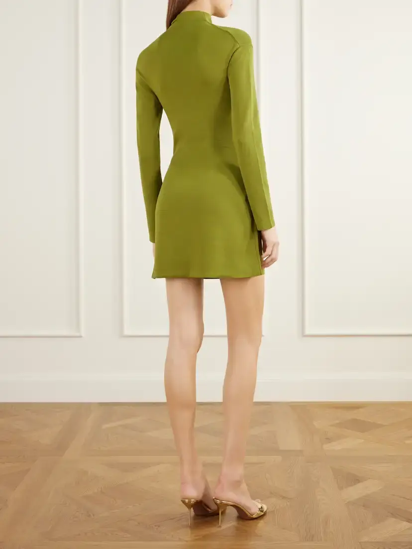 Cult Gaia Kadia Embellished Gathered Jersey Mini Dress | Thumbnail 3 Cult Gaia Kadia Embellished Gathered Jersey Mini Dress | Thumbnail 3