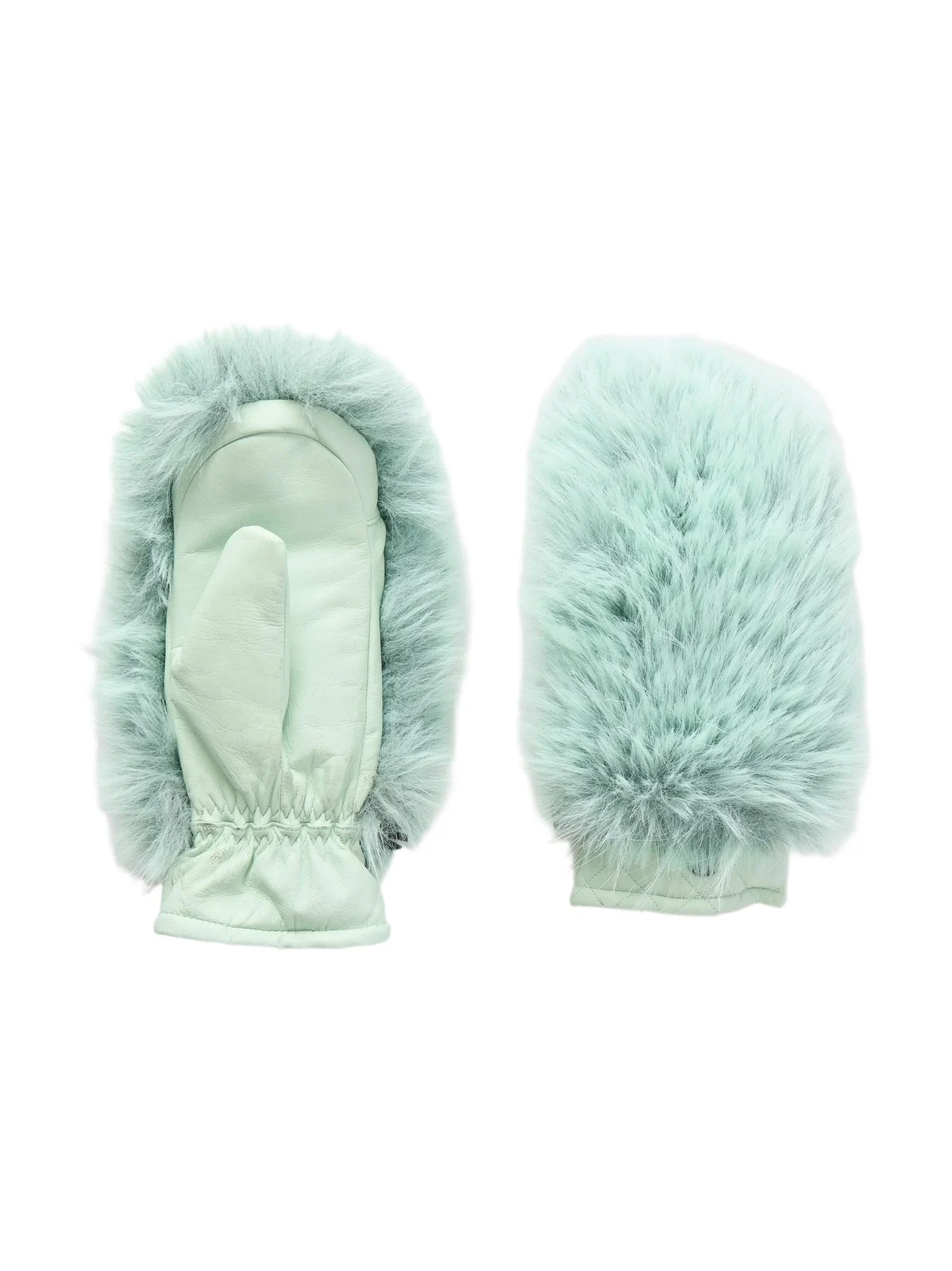 Goldbergh Hill Plush-trimmed Padded Leather Ski Gloves