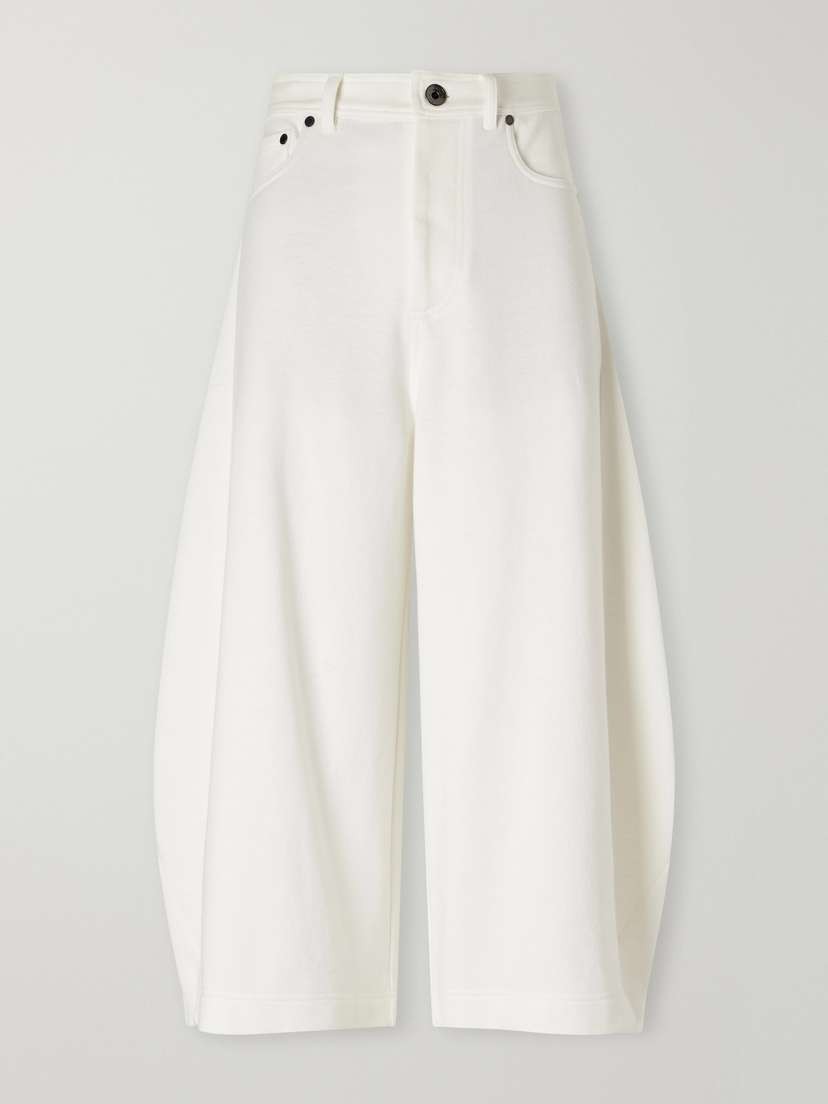 Cotton And Linen-blend Jersey Wide-leg Shorts Cotton And Linen-blend Jersey Wide-leg Shorts
