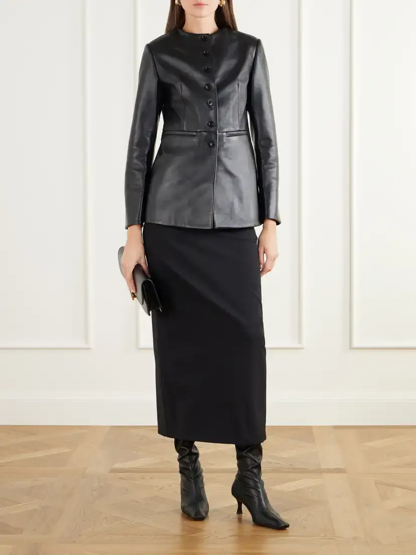 Almada Dorothy Darted Leather Jacket | Thumbnail 2 Almada Dorothy Darted Leather Jacket | Thumbnail 2
