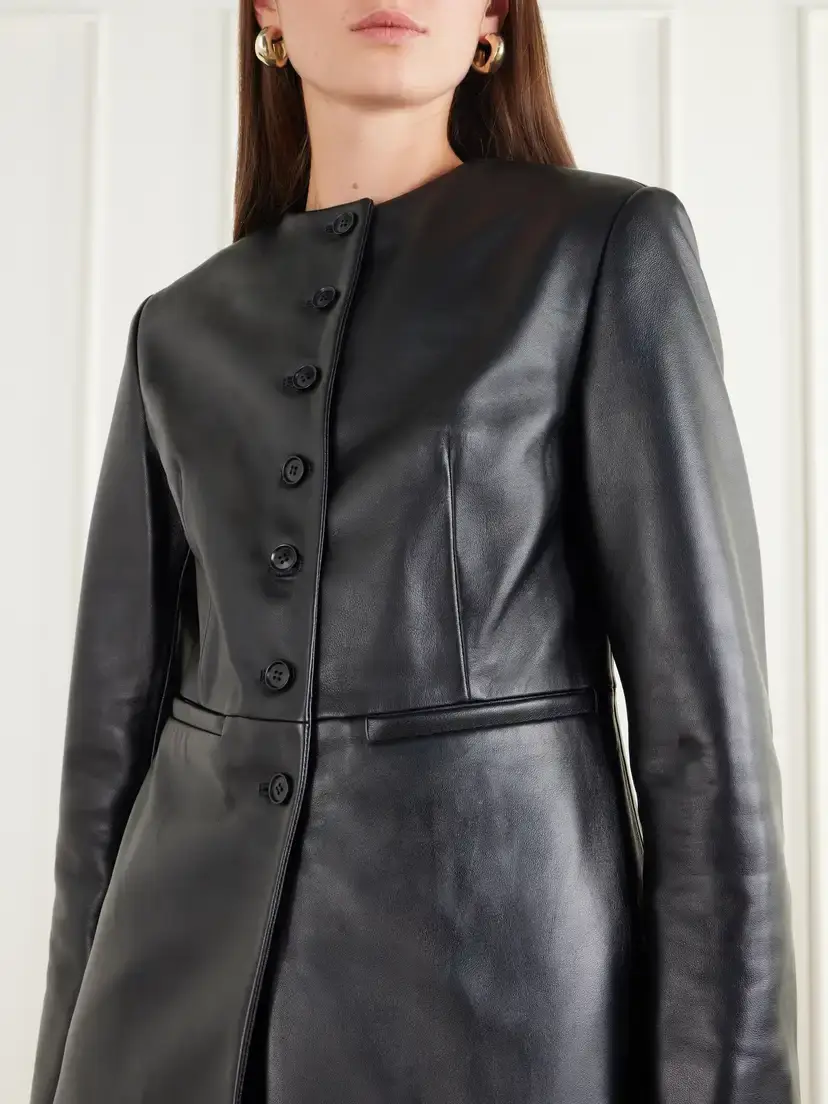Almada Dorothy Darted Leather Jacket | Thumbnail 3 Almada Dorothy Darted Leather Jacket | Thumbnail 3
