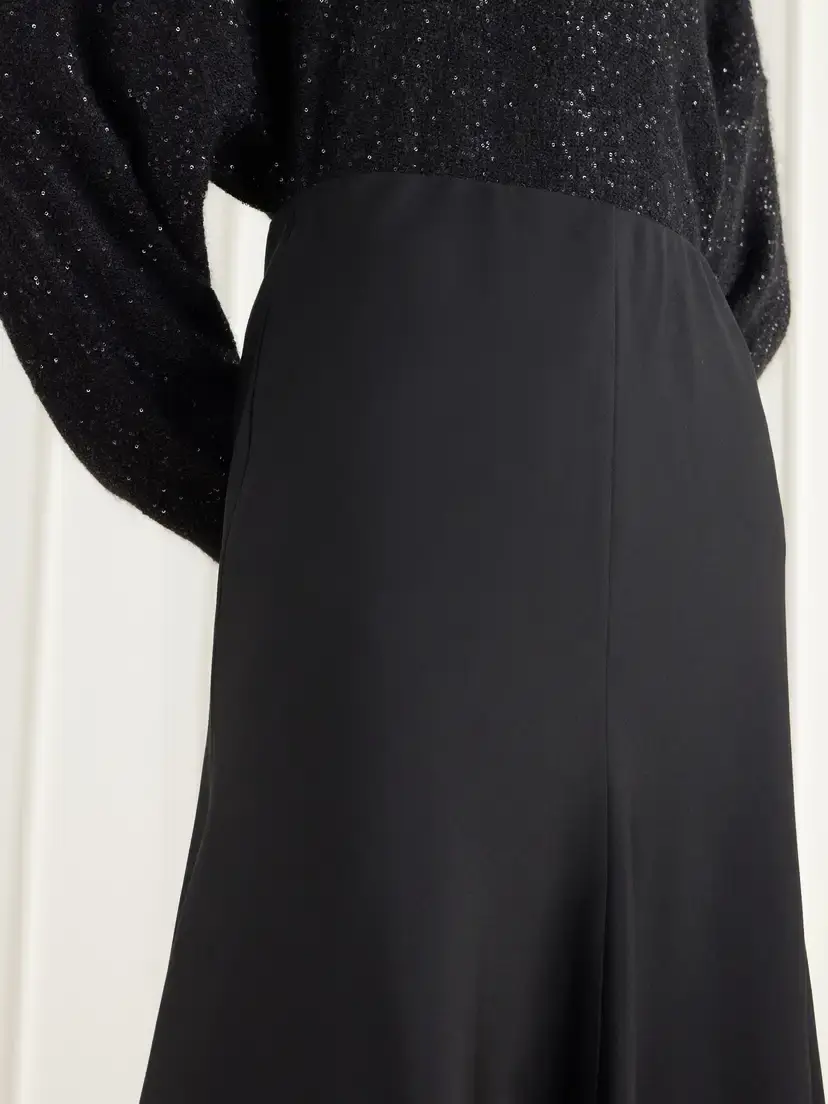 Brunello Cucinelli Wool-blend Flannel Midi Skirt | Thumbnail 5 Brunello Cucinelli Wool-blend Flannel Midi Skirt | Thumbnail 5