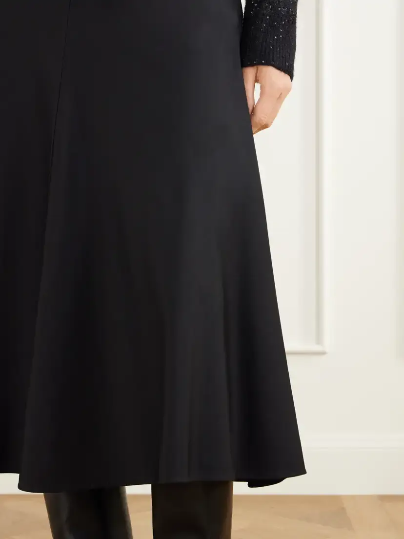 Brunello Cucinelli Wool-blend Flannel Midi Skirt | Thumbnail 6 Brunello Cucinelli Wool-blend Flannel Midi Skirt | Thumbnail 6