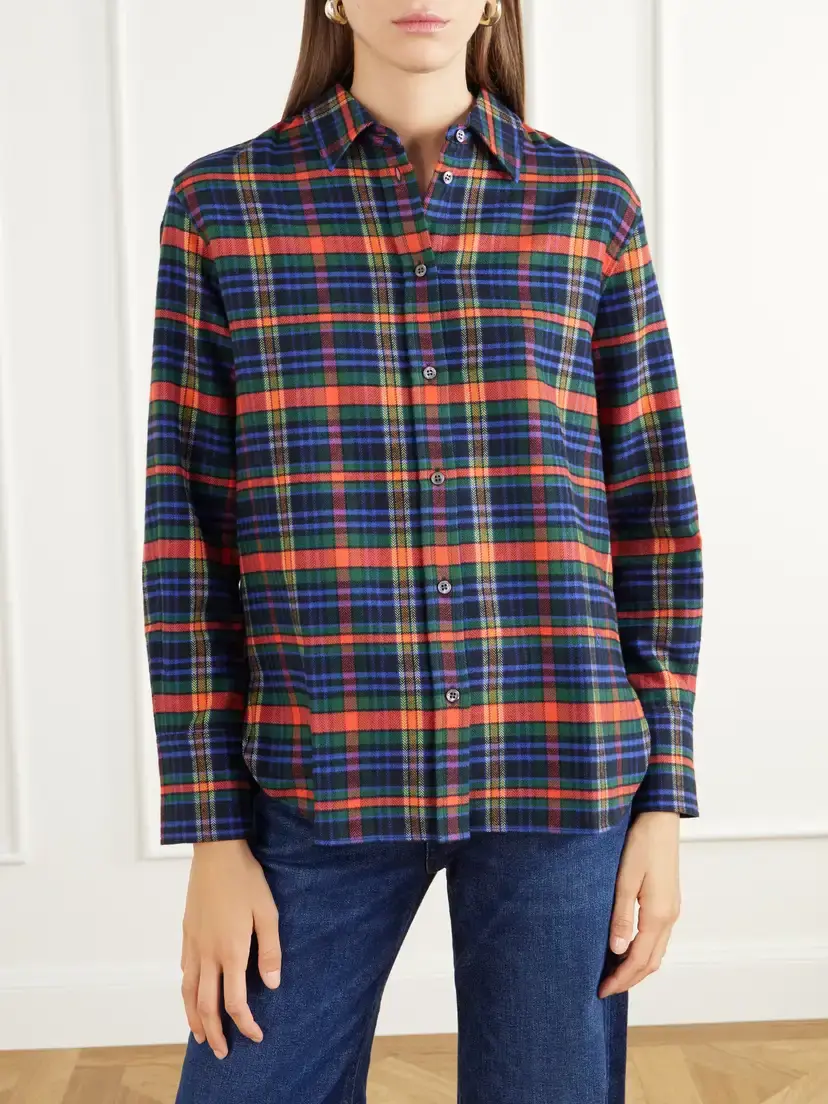 HIGH SPORT Jasper Checked Logo-embroidered Cotton-flannel Shirt | Thumbnail 3 HIGH SPORT Jasper Checked Logo-embroidered Cotton-flannel Shirt | Thumbnail 3