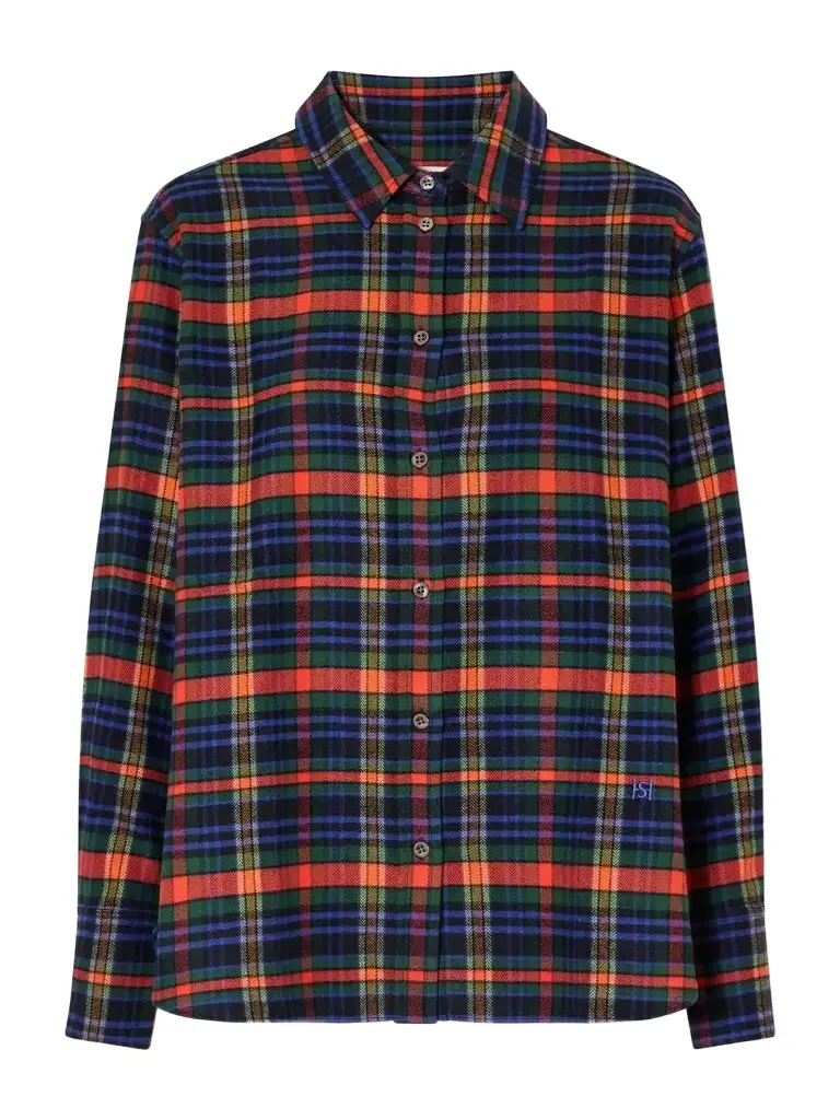 HIGH SPORT Jasper Checked Logo-embroidered Cotton-flannel Shirt