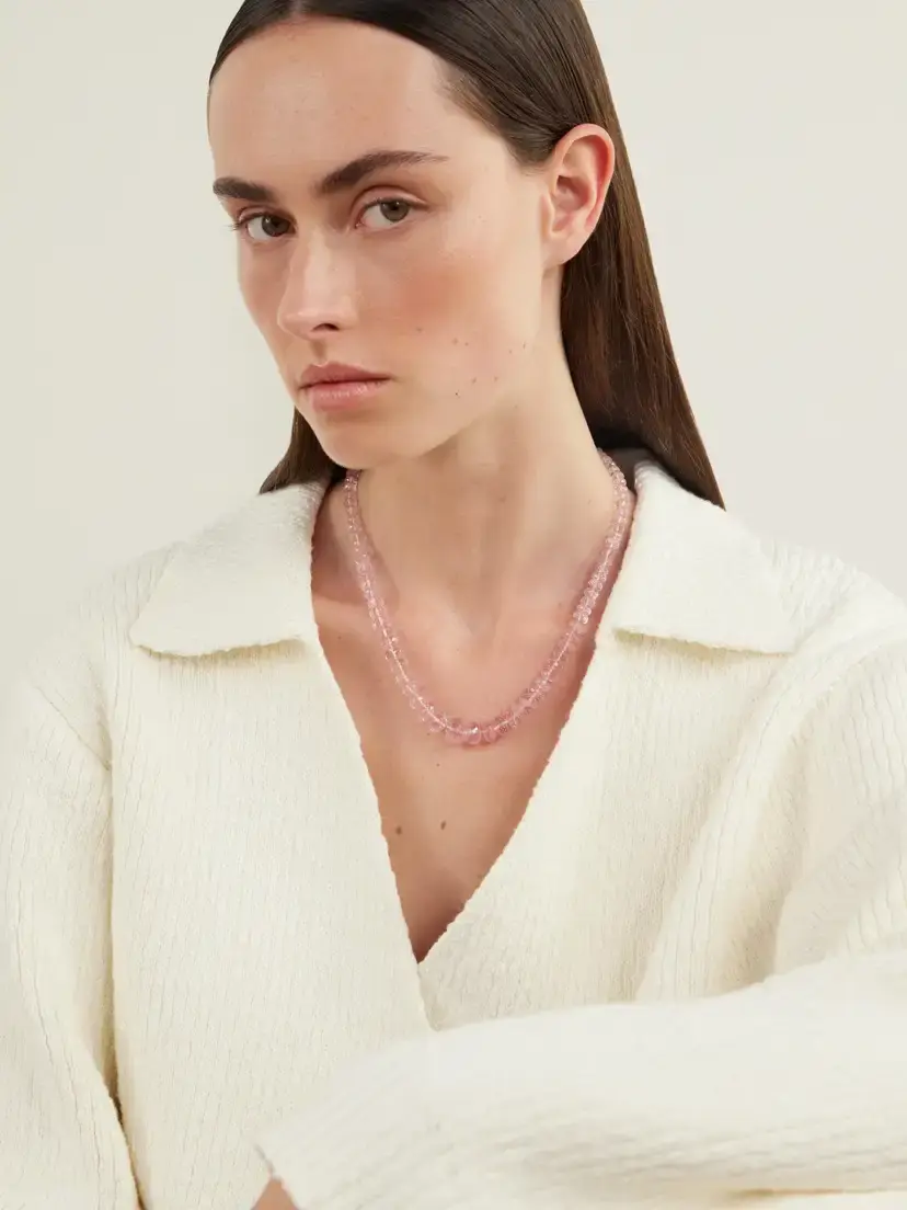Irene Neuwirth Beaded 18-karat Gold Morganite Beaded Necklace | Thumbnail 2 Irene Neuwirth Beaded 18-karat Gold Morganite Beaded Necklace | Thumbnail 2