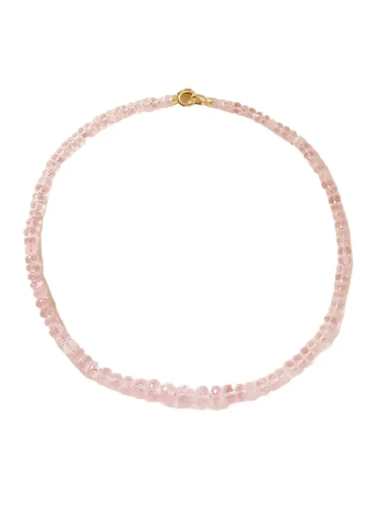 Irene Neuwirth Beaded 18-karat Gold Morganite Beaded Necklace