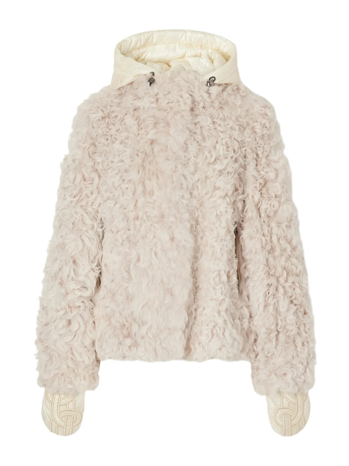 Shell-trimmed Shearling Ski Jacket