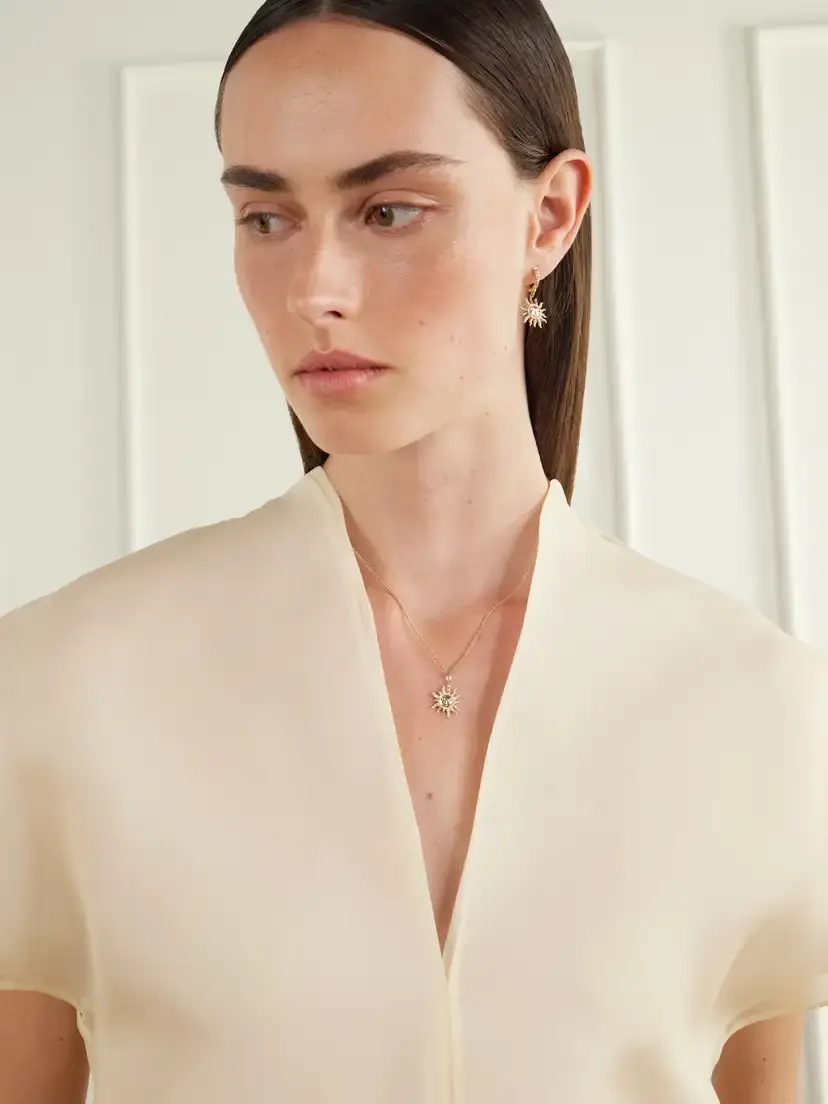 Marlo Laz Sol Oriente 14-karat Gold Diamond Necklace | Thumbnail 5 Marlo Laz Sol Oriente 14-karat Gold Diamond Necklace | Thumbnail 5