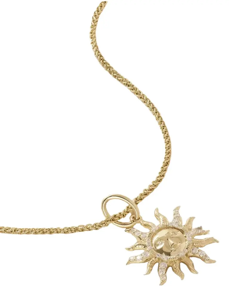 Marlo Laz Sol Oriente 14-karat Gold Diamond Necklace