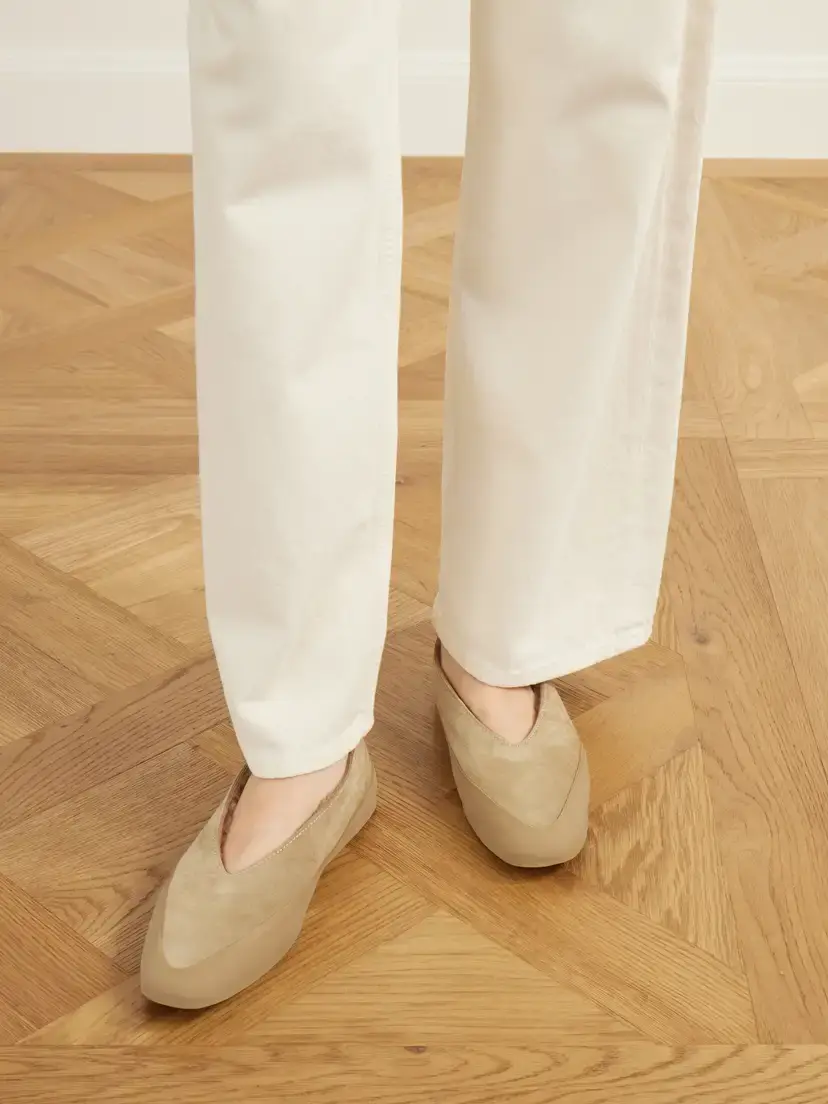 Le Monde Béryl Apres Ski Rubber-trimmed Suede Ballet Flats | Thumbnail 2 Le Monde Béryl Apres Ski Rubber-trimmed Suede Ballet Flats | Thumbnail 2
