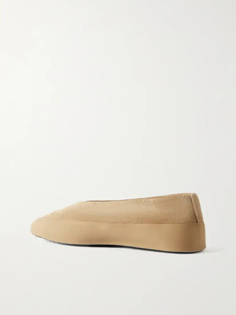 Le Monde Béryl Apres Ski Rubber-trimmed Suede Ballet Flats | Thumbnail 3 Le Monde Béryl Apres Ski Rubber-trimmed Suede Ballet Flats | Thumbnail 3