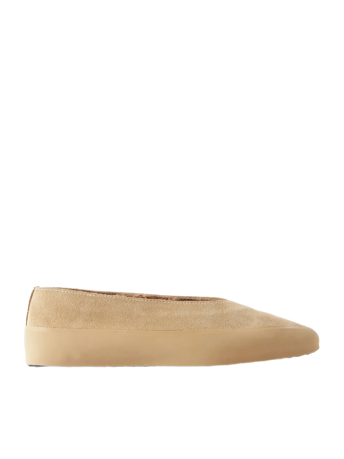 Le Monde Béryl Apres Ski Rubber-trimmed Suede Ballet Flats