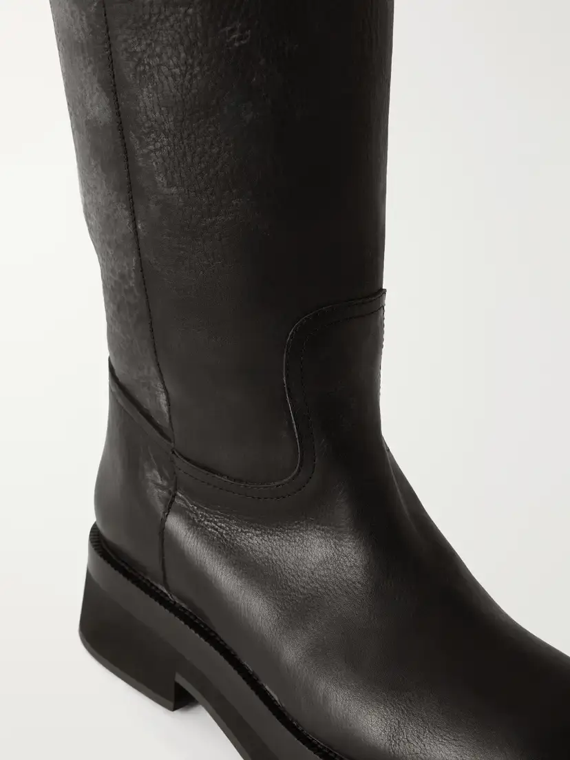 Paris Texas Distressed Paneled Full-grain Leather Over-the-knee Boots | Thumbnail 5 Paris Texas Distressed Paneled Full-grain Leather Over-the-knee Boots | Thumbnail 5