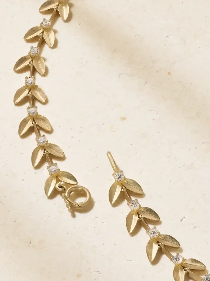 Irene Neuwirth Golden Blossom 18-karat Gold Diamond Necklace | Thumbnail 3 Irene Neuwirth Golden Blossom 18-karat Gold Diamond Necklace | Thumbnail 3