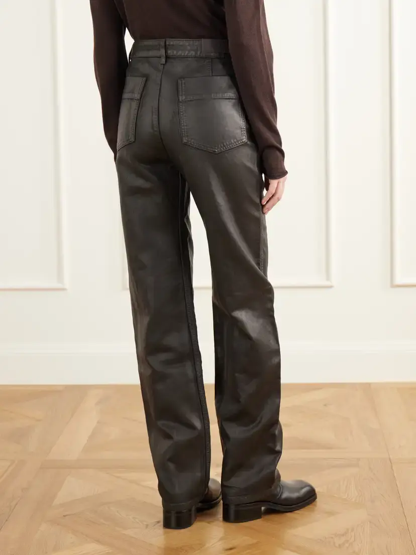 Lemaire Five Pockets Twisted Coated Mid-rise Straight-leg Jeans | Thumbnail 4 Lemaire Five Pockets Twisted Coated Mid-rise Straight-leg Jeans | Thumbnail 4