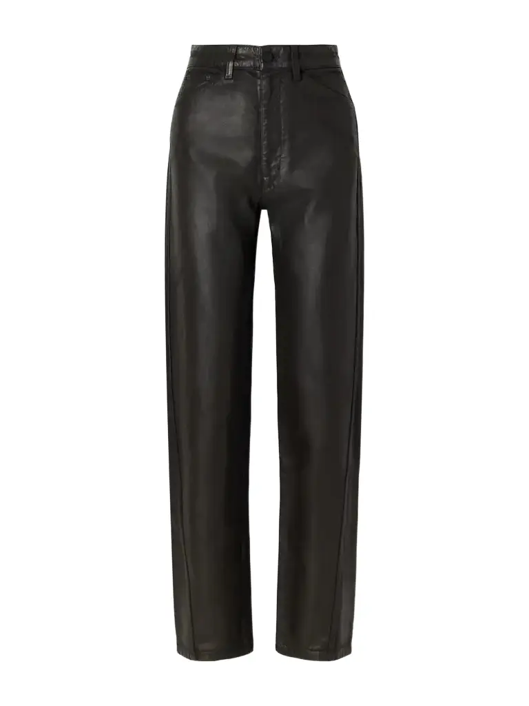 Lemaire Five Pockets Twisted Coated Mid-rise Straight-leg Jeans