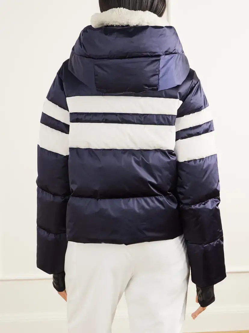 Bogner Silla-d Striped Quilted Plush-trimmed Shell Down Ski Jacket | Thumbnail 4 Bogner Silla-d Striped Quilted Plush-trimmed Shell Down Ski Jacket | Thumbnail 4