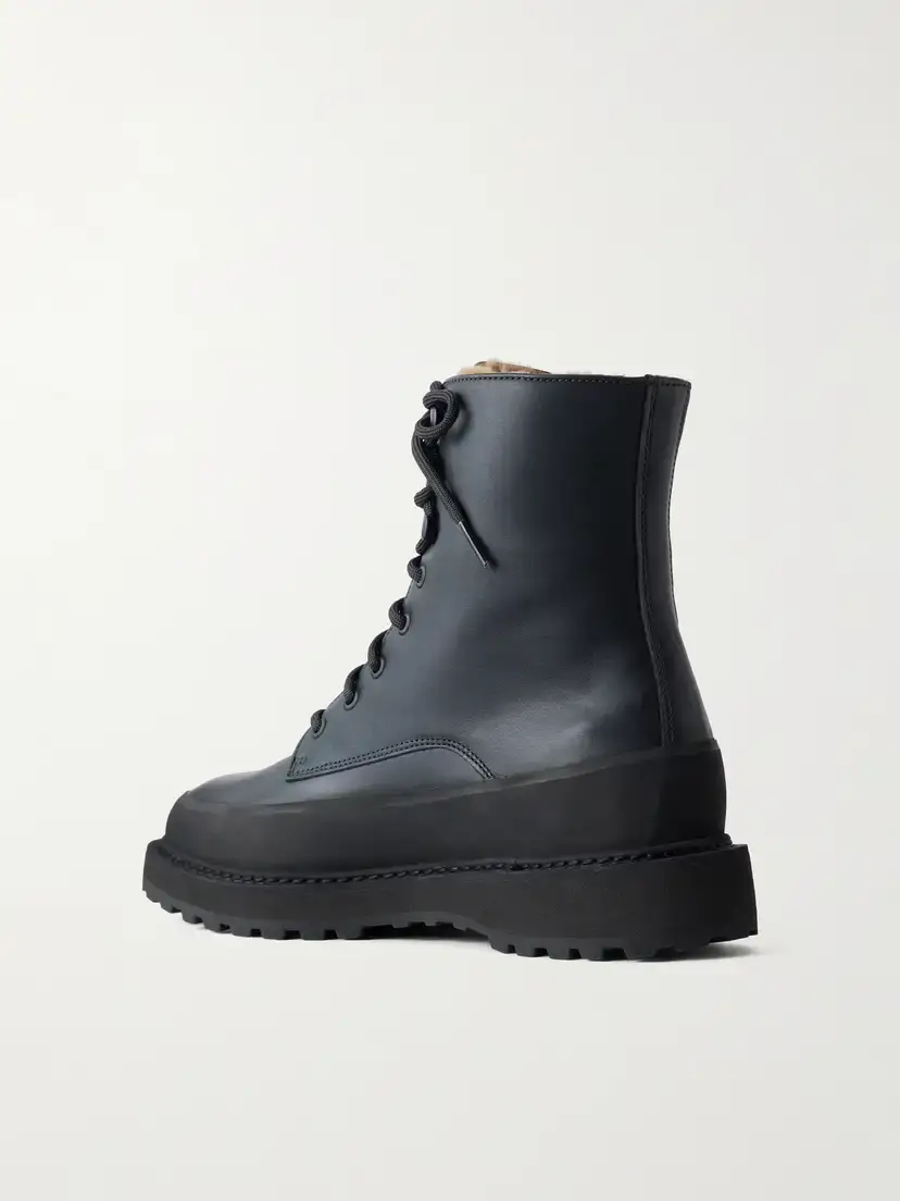 Le Monde Béryl Dolomite Rubber-trimmed Leather Ankle Boots | Thumbnail 3 Le Monde Béryl Dolomite Rubber-trimmed Leather Ankle Boots | Thumbnail 3