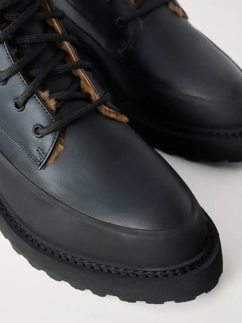 Le Monde Béryl Dolomite Rubber-trimmed Leather Ankle Boots | Thumbnail 5 Le Monde Béryl Dolomite Rubber-trimmed Leather Ankle Boots | Thumbnail 5