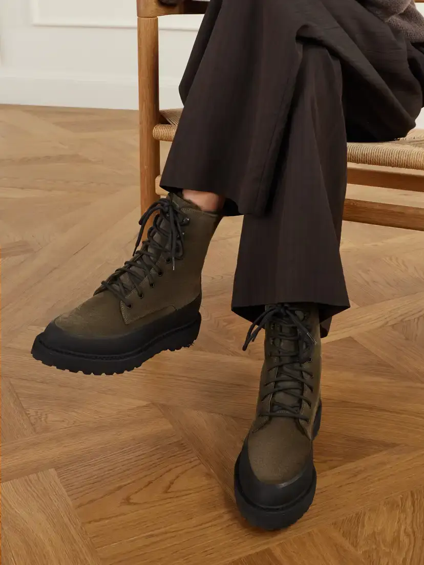 Le Monde Béryl Dolomite Rubber-trimmed Suede Ankle Boots | Thumbnail 2 Le Monde Béryl Dolomite Rubber-trimmed Suede Ankle Boots | Thumbnail 2