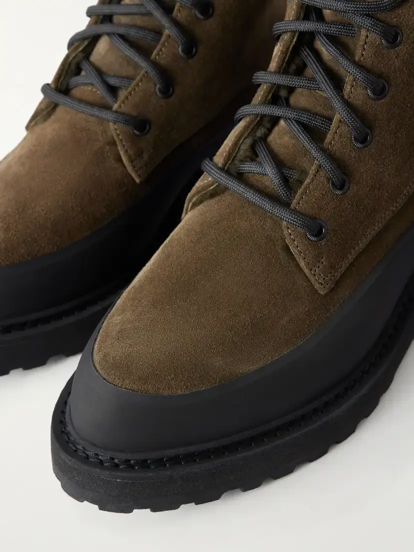 Le Monde Béryl Dolomite Rubber-trimmed Suede Ankle Boots | Thumbnail 5 Le Monde Béryl Dolomite Rubber-trimmed Suede Ankle Boots | Thumbnail 5