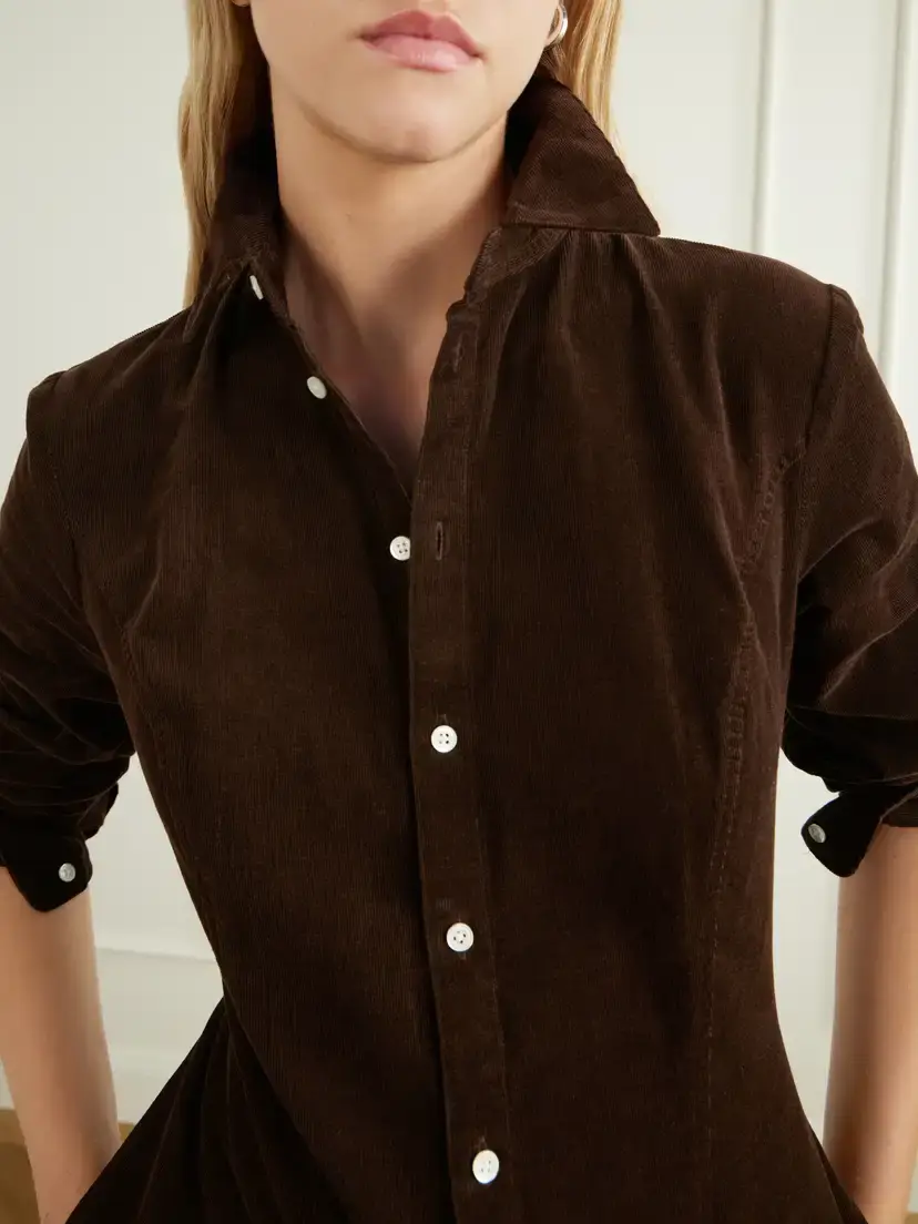 Polo Ralph Lauren Cotton-corduroy Midi Dress | Thumbnail 5 Polo Ralph Lauren Cotton-corduroy Midi Dress | Thumbnail 5