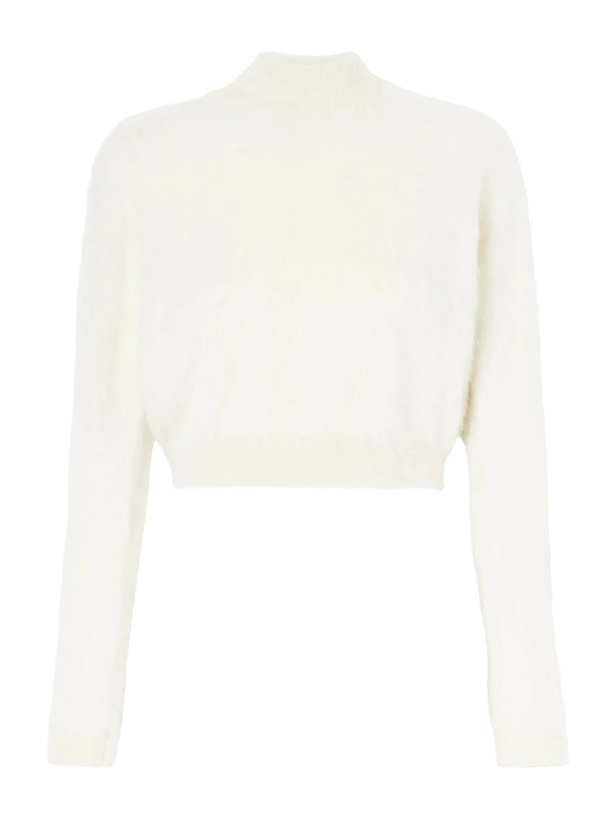 Tom Ford Cropped Mohair And Silk-blend Sweater - Neutrals