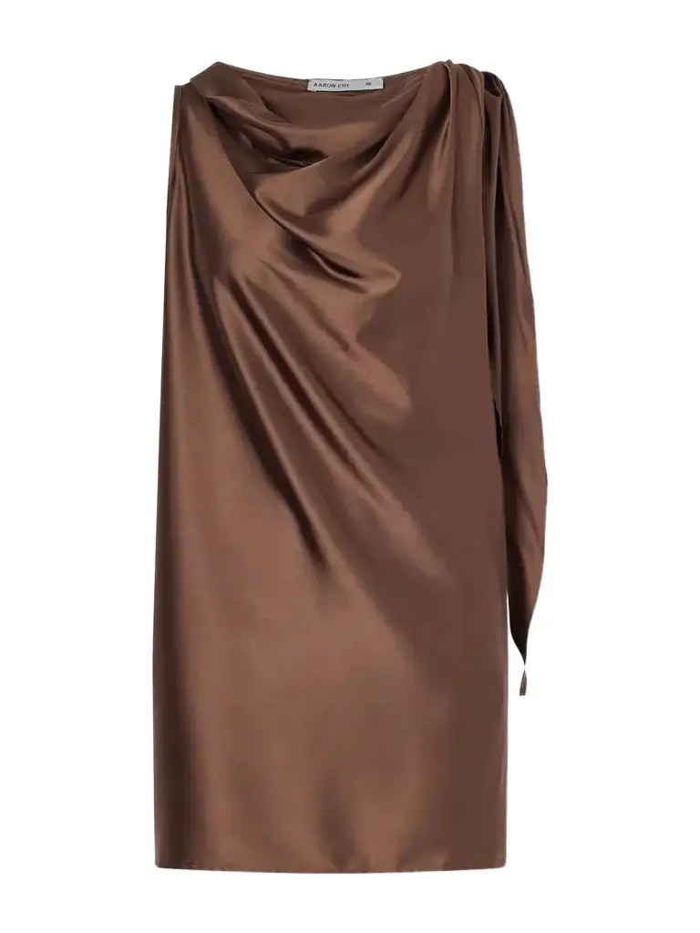 Knotted Silk-satin Tank Knotted Silk-satin Tank