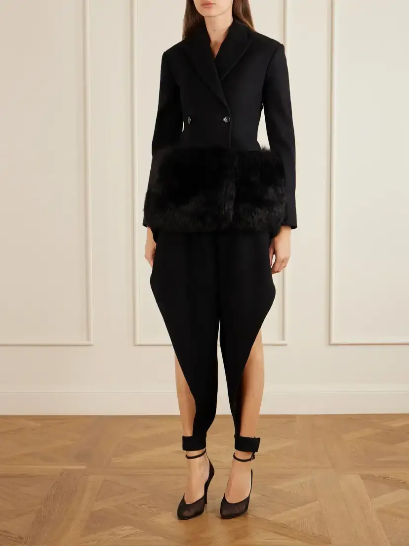 Alaïa Pointed High-rise Wool Tapered Pants | Thumbnail 2 Alaïa Pointed High-rise Wool Tapered Pants | Thumbnail 2