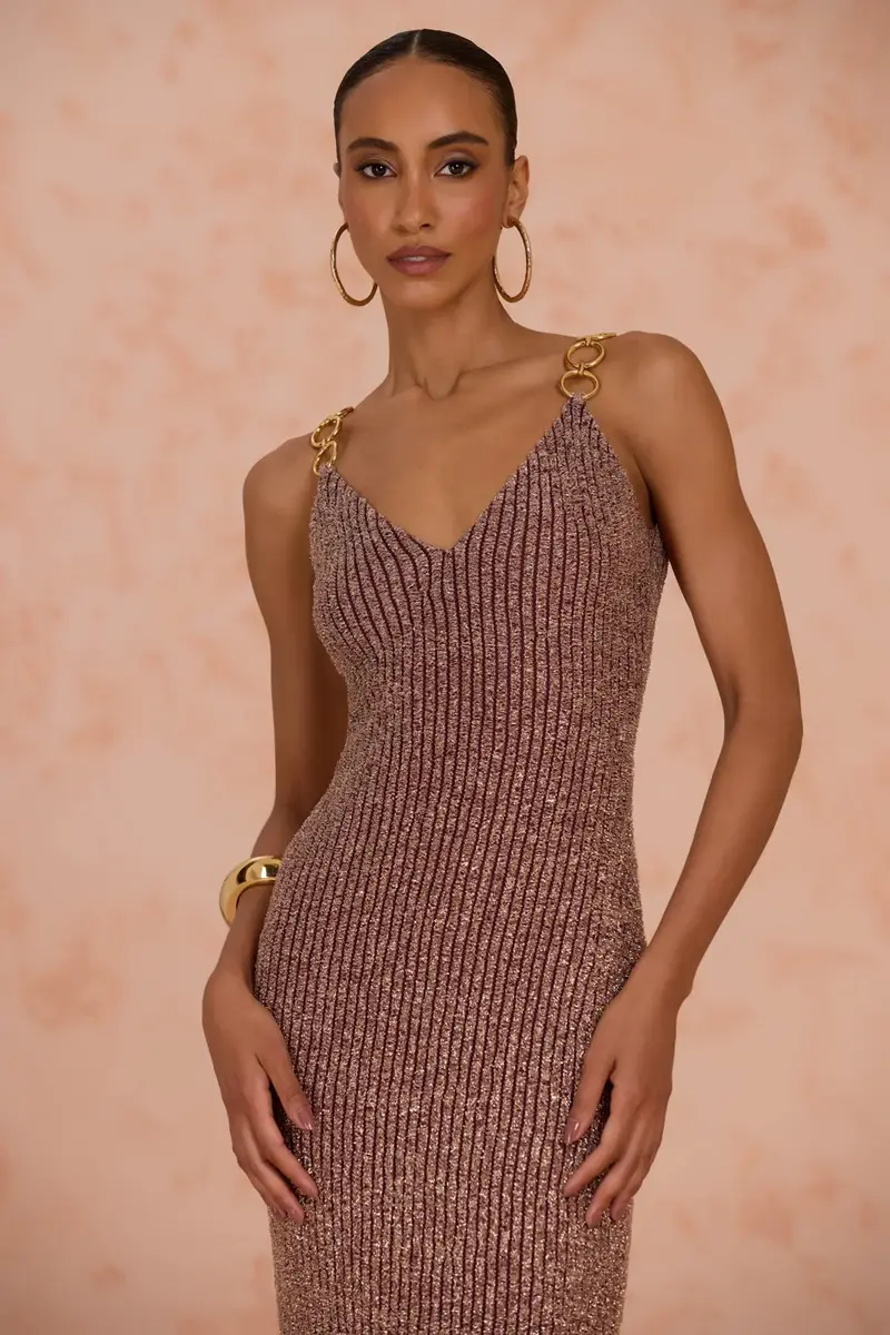 PatBo GROOVY KNIT PLUNGE MAXI DRESS | Thumbnail 3 PatBo GROOVY KNIT PLUNGE MAXI DRESS | Thumbnail 3