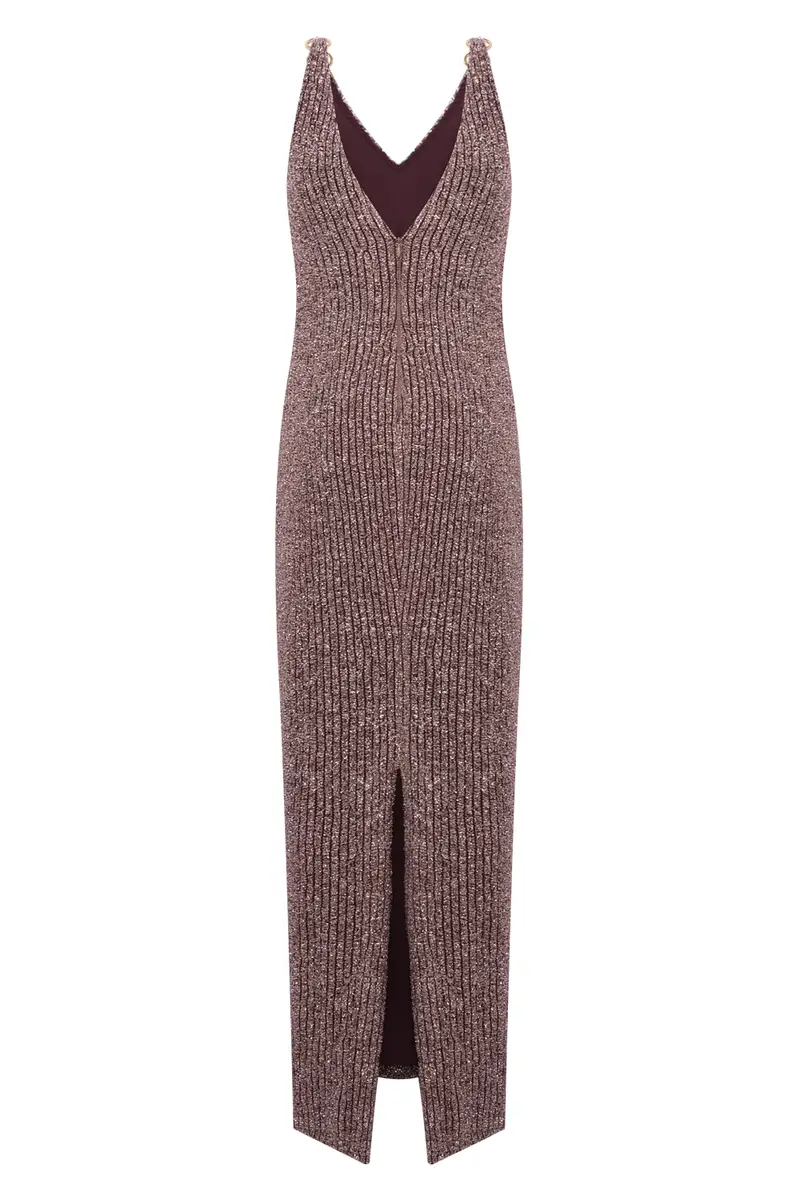 PatBo GROOVY KNIT PLUNGE MAXI DRESS | Thumbnail 5 PatBo GROOVY KNIT PLUNGE MAXI DRESS | Thumbnail 5