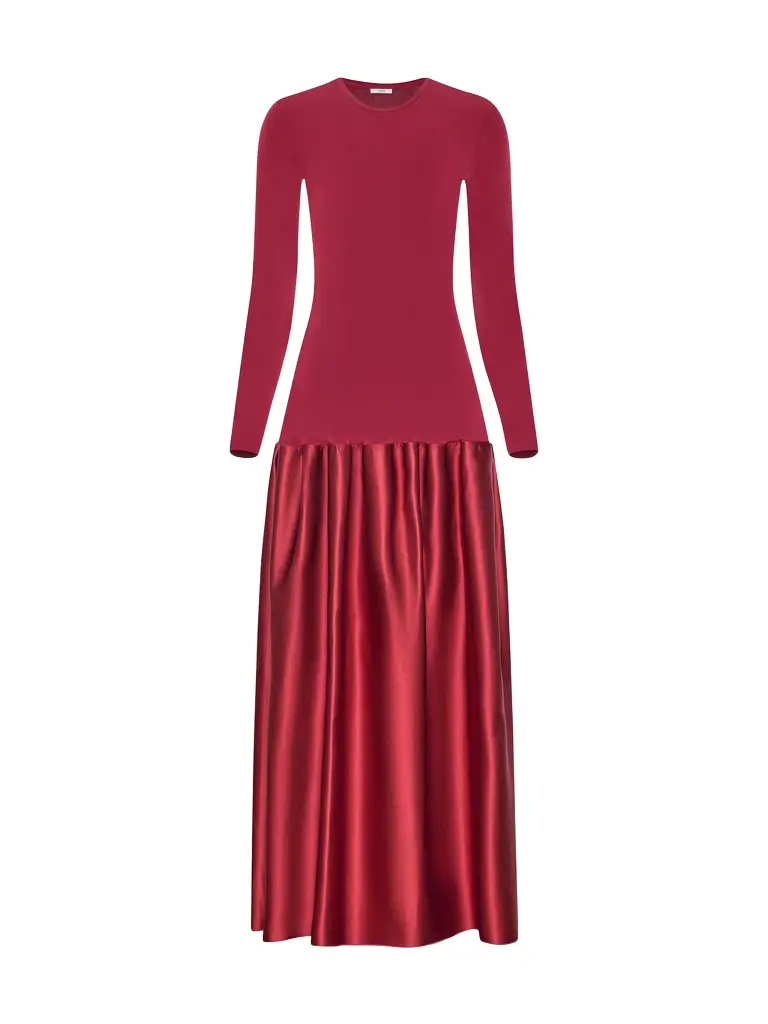 Catrin Flared Duchesse Midi Dress Catrin Flared Duchesse Midi Dress