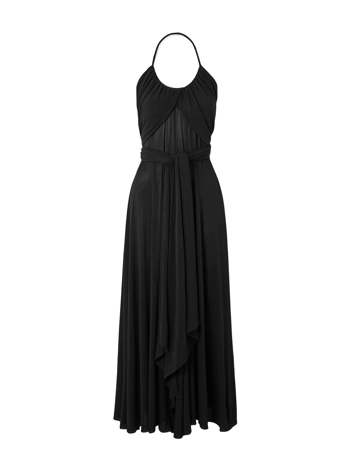 Gathered Jersey Halter Maxi Dress Gathered Jersey Halter Maxi Dress