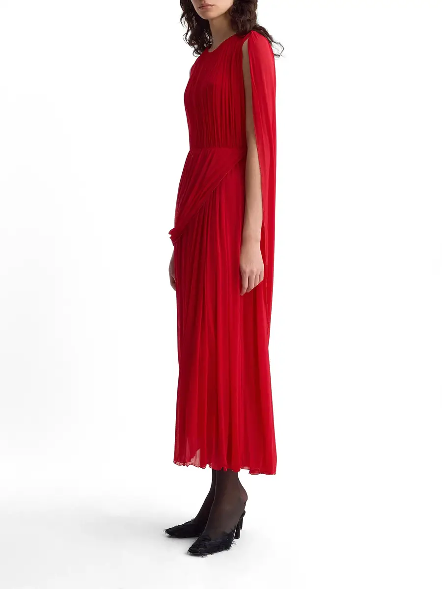 FFORME Kahlo Asymmetric Draped Jersey Midi Dress | Thumbnail 3 FFORME Kahlo Asymmetric Draped Jersey Midi Dress | Thumbnail 3