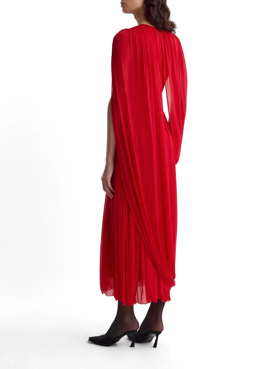 FFORME Kahlo Asymmetric Draped Jersey Midi Dress | Thumbnail 4 FFORME Kahlo Asymmetric Draped Jersey Midi Dress | Thumbnail 4