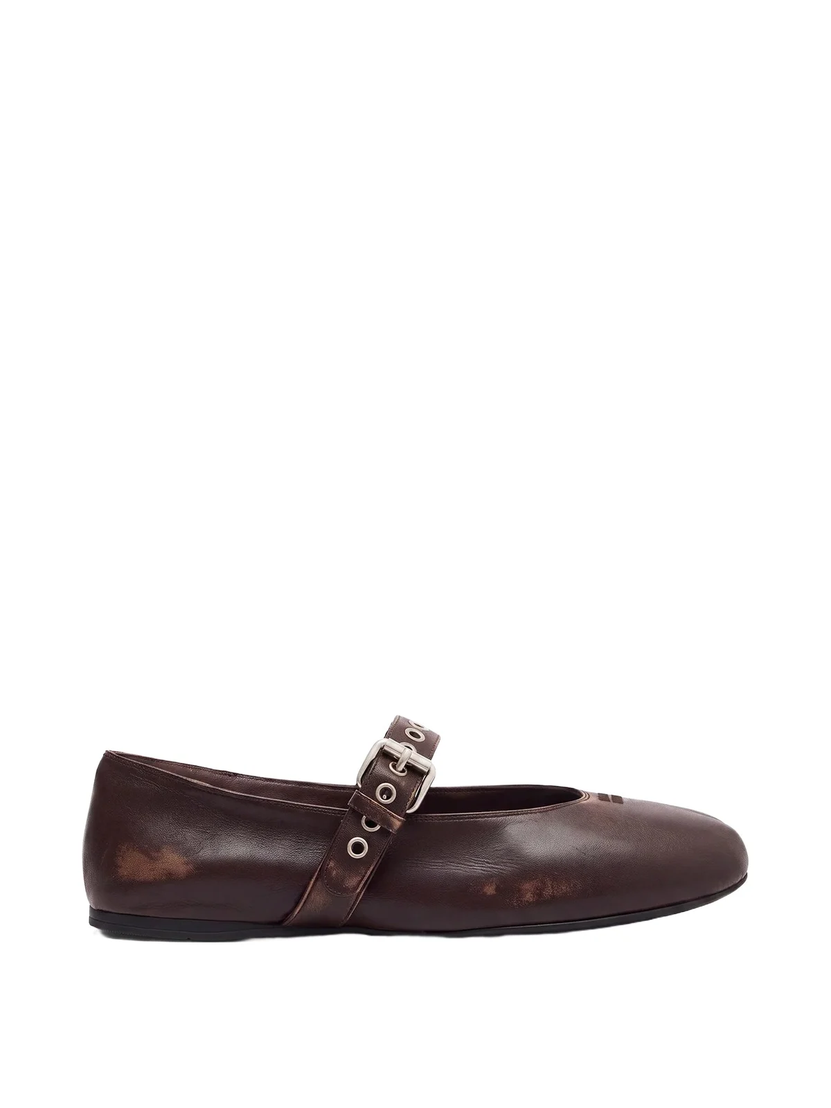 Miu Miu Leather Mary Jane Flats
