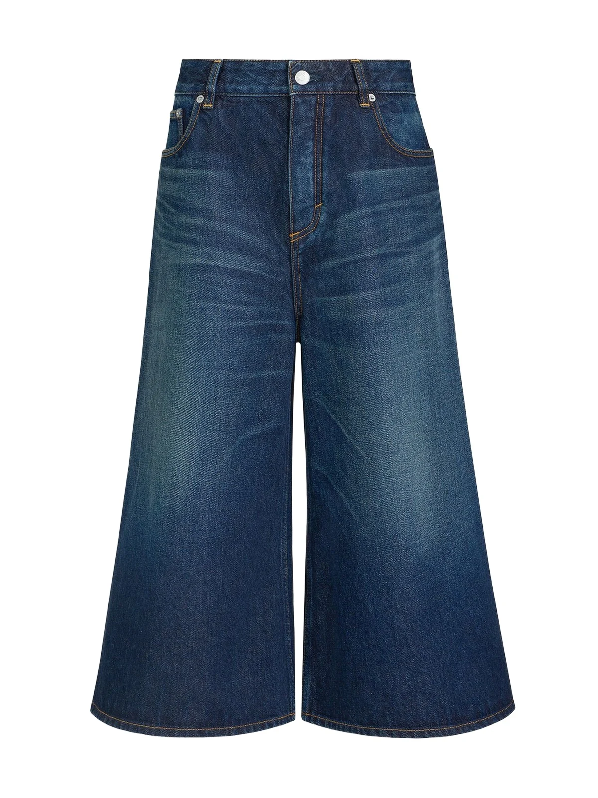 ALAÏA Palazzo Denim Shorts