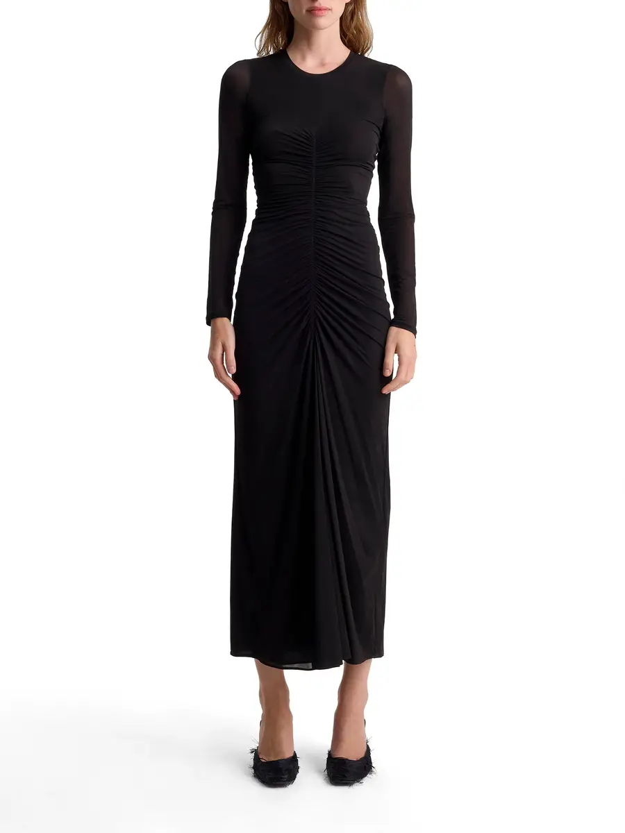 FFORME Selena Ruched Jersey Midi Dress | Thumbnail 3 FFORME Selena Ruched Jersey Midi Dress | Thumbnail 3