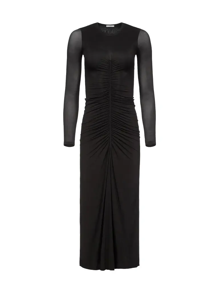 Selena Ruched Jersey Midi Dress Selena Ruched Jersey Midi Dress