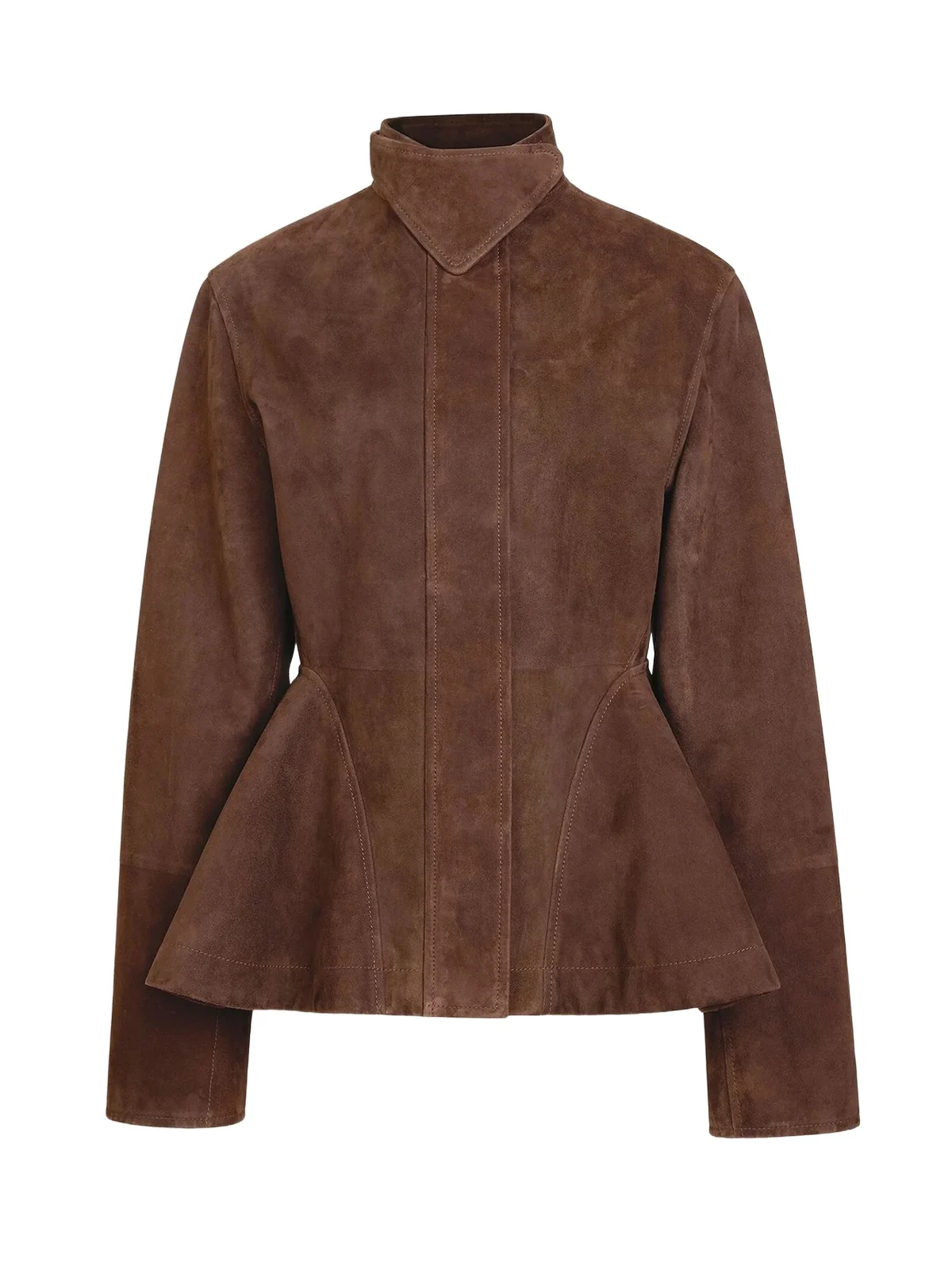 Suede Goatskin Peplum Jacket Suede Goatskin Peplum Jacket