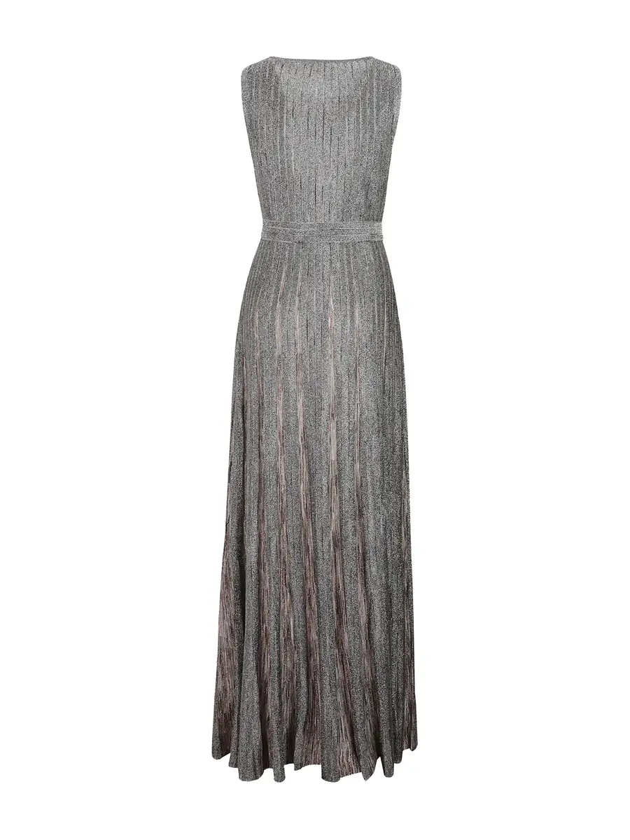 Missoni Viscose Lamé Belted Maxi Dress | Thumbnail 2 Missoni Viscose Lamé Belted Maxi Dress | Thumbnail 2